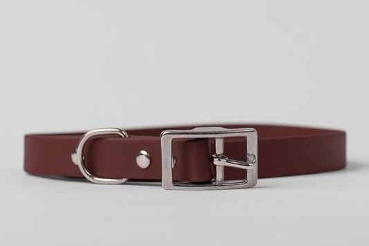 Brown Leather Dog Collar